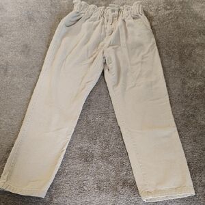 12th Tribe Ruffle Waist Corduroy Pants